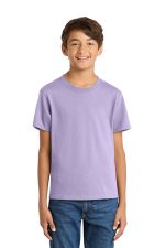 Port & Co Youth Core Cotton Tee. PC54Y Lavender