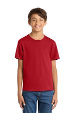 Port & Co Youth Core Cotton Tee. PC54Y Red