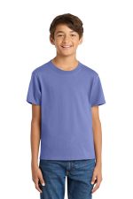 Port & Co Youth Core Cotton Tee. PC54Y Violet