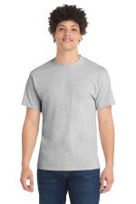 Port & Co Core Blend Tee. PC55 Ash