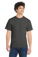 Port & Co Core Blend Tee. PC55 Black Heather