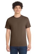 Port & Co Core Blend Tee. PC55 Brown