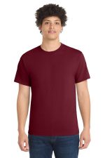 Port & Co Core Blend Tee. PC55 Cardinal