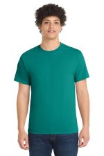 Port & Co Core Blend Tee. PC55 Jade Green