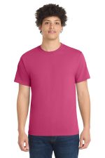 Port & Co Core Blend Tee. PC55 Sangria