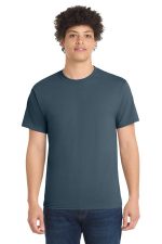 Port & Co Core Blend Tee. PC55 Steel Blue