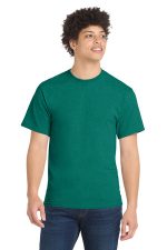 Port & Co Core Blend Tee. PC55 Vintage Jade Green