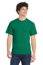 Port & Co Core Blend Tee. PC55 Vintage Kelly