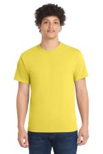 Port & Co Core Blend Tee. PC55 Yellow