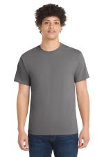 Port & Co Tall Core Blend Tee. PC55T Medium Grey