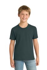Port & Co Youth Core Blend Tee. PC55Y Dark Green