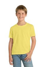 Port & Co Youth Core Blend Tee. PC55Y Yellow