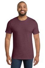Port & Co Bouncer Tee PC600 Heather Athletic Maroon