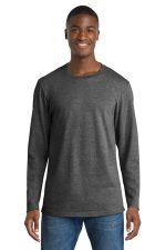 Port & Co Long Sleeve Bouncer Tee PC600LS Dark Heather Grey