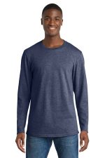 Port & Co Long Sleeve Bouncer Tee PC600LS Team Navy Heather