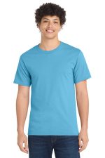 Port & Co Essential Tee. PC61 Aquatic Blue