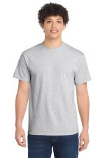 Port & Co Essential Tee. PC61 Ash