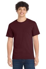 Port & Co Essential Tee. PC61 Athletic Maroon