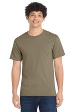 Port & Co Essential Tee. PC61 Dusty Brown