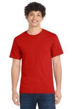 Port & Co Essential Tee. PC61 Fiery Red