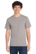 Port & Co Essential Tee. PC61 Medium Grey