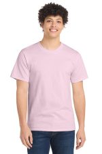Port & Co Essential Tee. PC61 Pale Pink