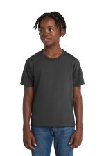 Port & Co Youth Essential Tee. PC61Y Charcoal