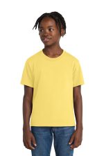 Port & Co Youth Essential Tee. PC61Y Daffodil Yellow