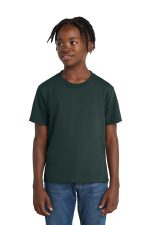 Port & Co Youth Essential Tee. PC61Y Dark Green