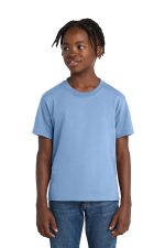 Port & Co Youth Essential Tee. PC61Y Light Blue