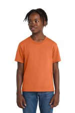 Port & Co Youth Essential Tee. PC61Y Orange Sherbet