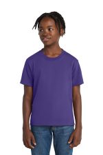 Port & Co Youth Essential Tee. PC61Y Purple
