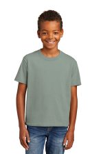 Port & Co Youth Essential Tee. PC61Y Stonewashed Green