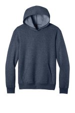 Port & Co Easy Fleece Pullover Hooded Sweatshirt PC68H Heather Navy
