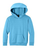 Port & Co Youth Easy Fleece Pullover Hooded Sweatshirt PC68YH Aquatic Blue