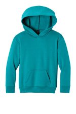 Port & Co Youth Easy Fleece Pullover Hooded Sweatshirt PC68YH Bright Aqua