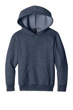 Port & Co Youth Easy Fleece Pullover Hooded Sweatshirt PC68YH Heather Navy