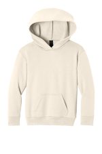 Port & Co Youth Easy Fleece Pullover Hooded Sweatshirt PC68YH Natural