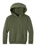 Port & Co Youth Easy Fleece Pullover Hooded Sweatshirt PC68YH Olive Drab Green