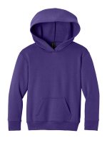 Port & Co Youth Easy Fleece Pullover Hooded Sweatshirt PC68YH Team Purple