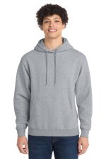 Port & Co Core Fleece Pullover Hooded Sweatshirt. PC78H Athletic Heather
