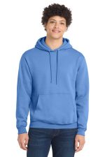 Port & Co Core Fleece Pullover Hooded Sweatshirt. PC78H Carolina Blue