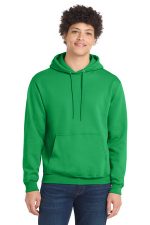 Port & Co Core Fleece Pullover Hooded Sweatshirt. PC78H Clover Green