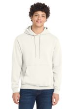 Port & Co Core Fleece Pullover Hooded Sweatshirt. PC78H Ivory