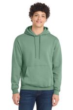 Port & Co Core Fleece Pullover Hooded Sweatshirt. PC78H Laurel Green