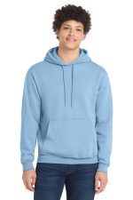 Port & Co Core Fleece Pullover Hooded Sweatshirt. PC78H Light Blue