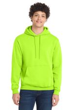 Port & Co Core Fleece Pullover Hooded Sweatshirt. PC78H Neon Yellow
