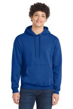 Port & Co Core Fleece Pullover Hooded Sweatshirt. PC78H True Royal