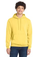 Port & Co Core Fleece Pullover Hooded Sweatshirt. PC78H Yellow