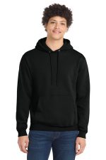 Port & Co Tall Core Fleece Pullover Hooded Sweatshirt PC78HT Jet Black